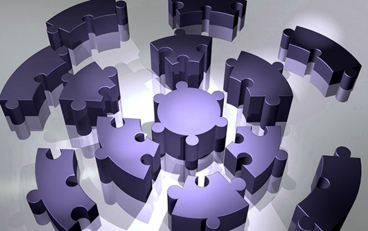 Puzzleteile als Symbol für Embedded Finance