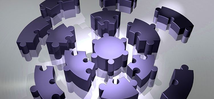 Puzzleteile als Symbol für Embedded Finance