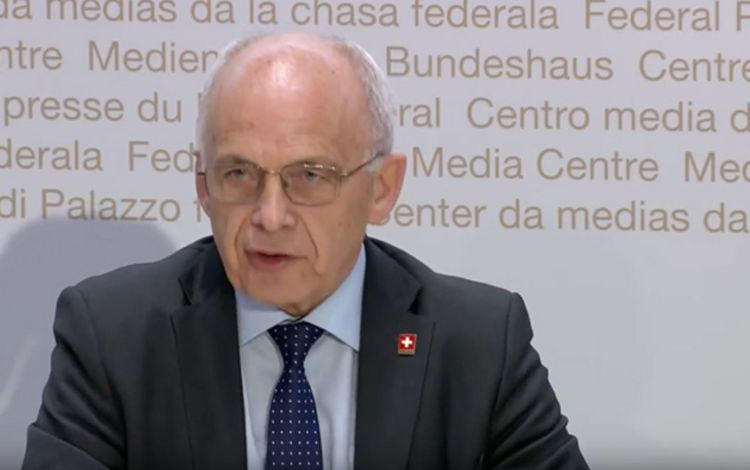 Bundesrat Ueli Maurer, Medienkonferenz zur Corona-Krise