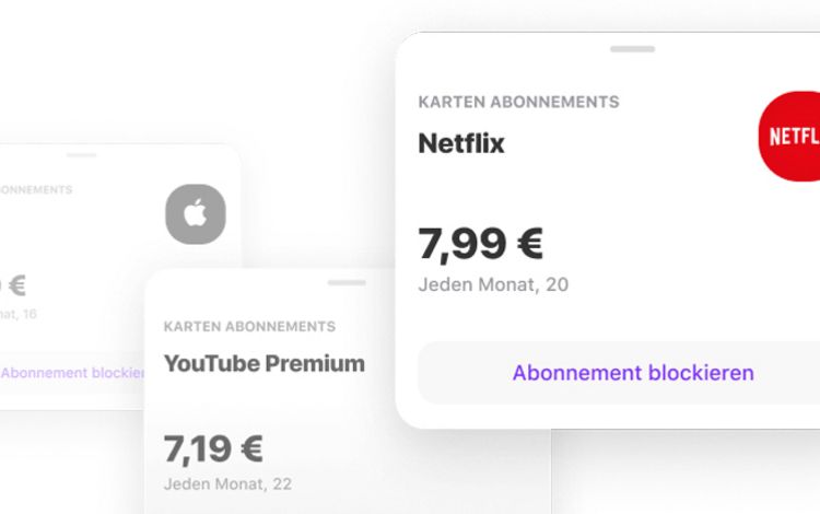 Die App von Vivid Money mit Subscription Control