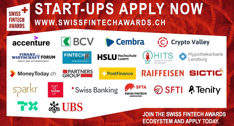 Logos der Partner des Swiss FinTech Award
