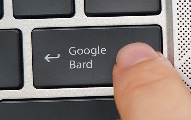 Taste auf dem Keyboard: Google Bard