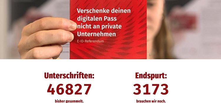 Website von E-ID-Referendum