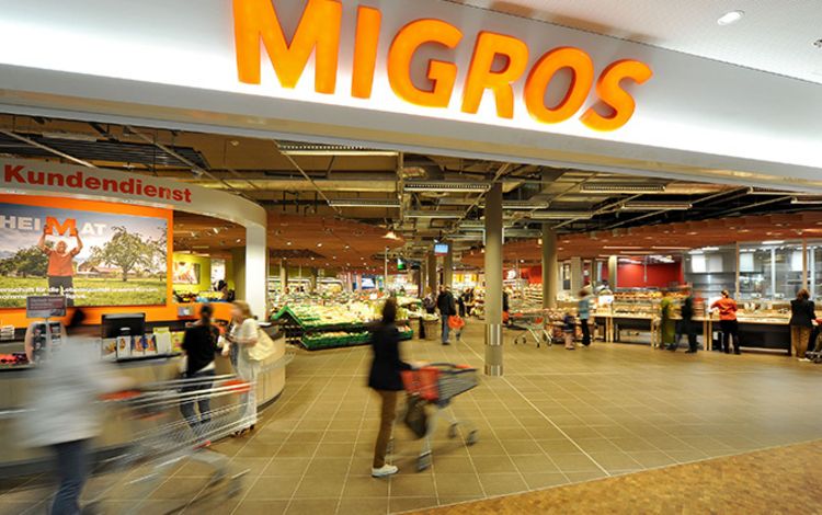 Migros Supermarkt von innen