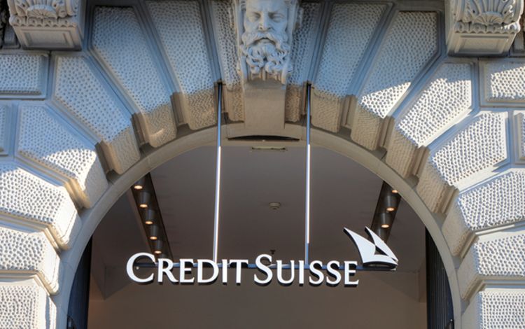 Haupteingang der Credit Suisse am Paradeplatz in Zürich