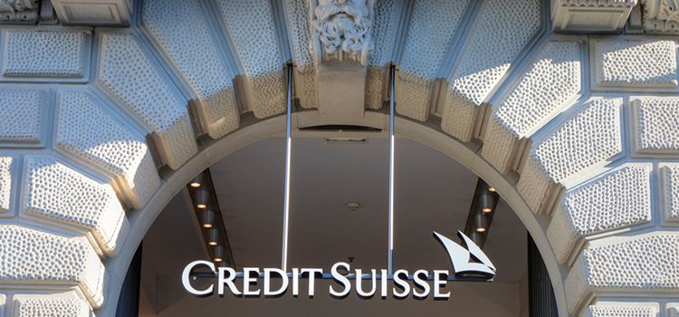 Haupteingang der Credit Suisse am Paradeplatz in Zürich
