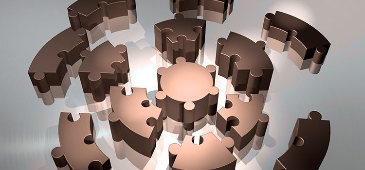 Puzzlesteine als Symbol für Embedded Finance
