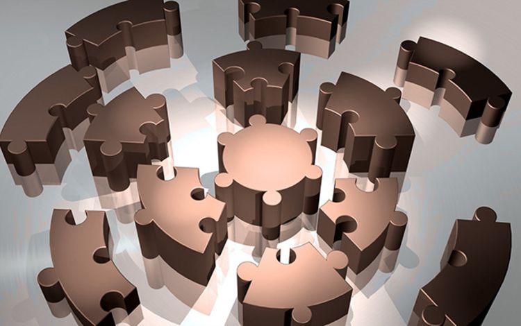 Puzzlesteine als Symbol für Embedded Finance