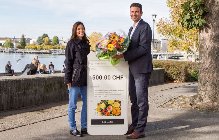 Twint hat jetzt 500'000 Kunden