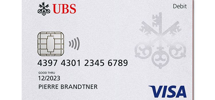 Die neue Visa Debitkarte der UBS