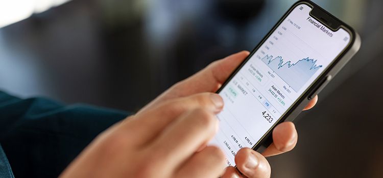 Aktienhandel auf dem Smartphone
