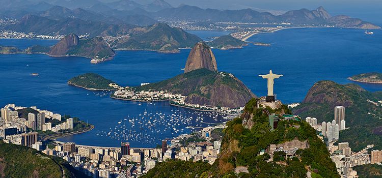 Blick auf Rio de Janeiro, Brasilien