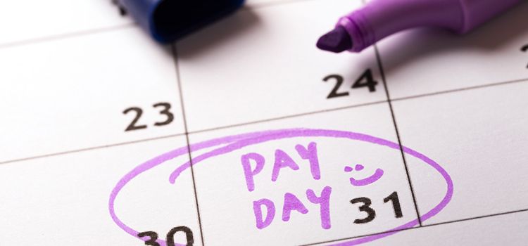 Kalender-Eintrag mit Pay Day
