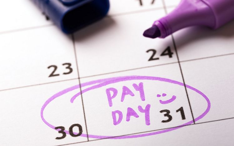 Kalender-Eintrag mit Pay Day