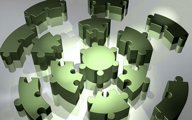 Puzzleteile als Symbol für Embedded Finance