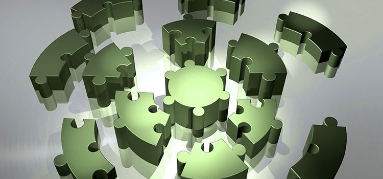 Puzzleteile als Symbol für Embedded Finance