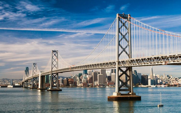 San Francisco mit Bay Bridge