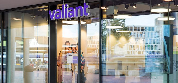 Eingang einer Valiant Bank