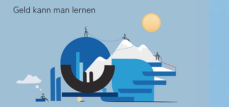 Grafik zeigt symbolhaft, wie man Geld lernen kann