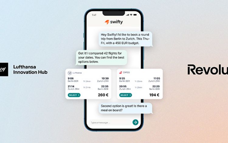 Ansicht der Reise- und Buchungs-Plattform Swifty