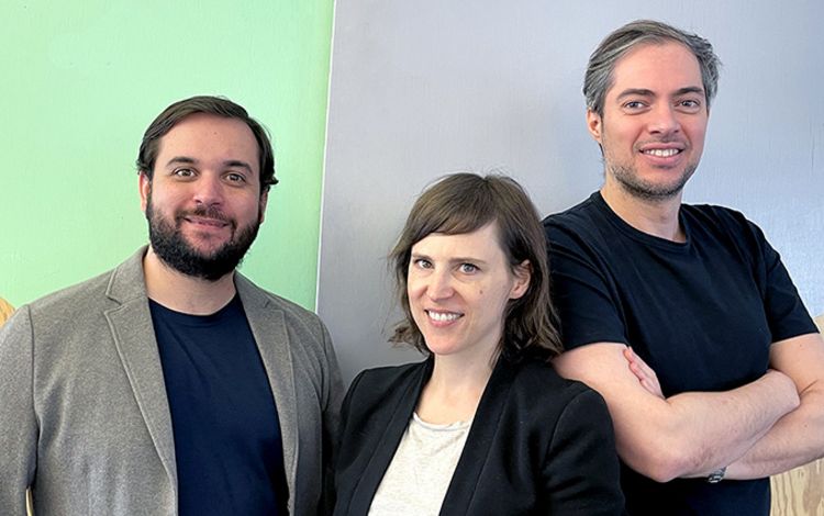 Das Gründertrio von Futurae: Claudio Marforio (COO), Sandra Tobler (CEO), Nikos Karapanos (CTO)