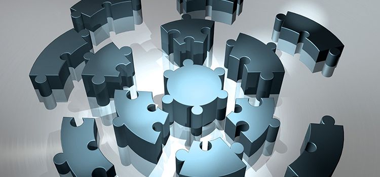 Puzzleteile als Symbol für Embedded Finance