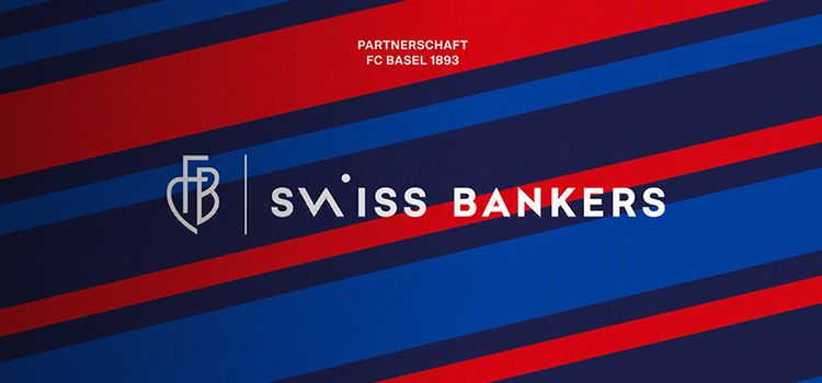 Logo und Farben von FCB und Swiss Bankers