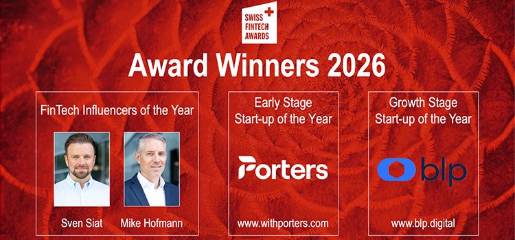 Die Award-Gewinner im Bild des Swiss FinTech Awards 2026