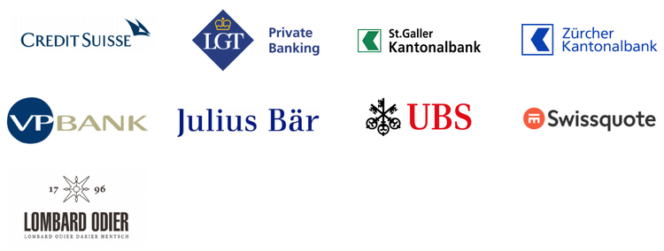 Die Logos der Mitglieder-Banken der Open Wealth Association