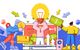 Illustration als Symbol für Crowdfunding
