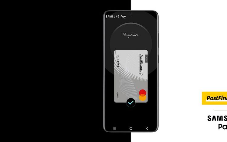 Smartphone mit Samsung Pay