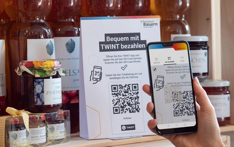 Bezahlen im Hofladen mit der Twint-App