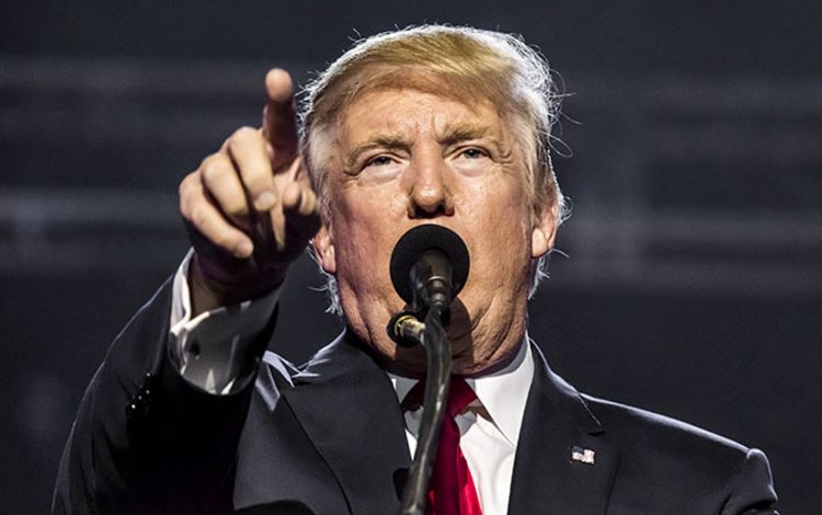 US-Präsident Donald Trump bei einer Ansprache
