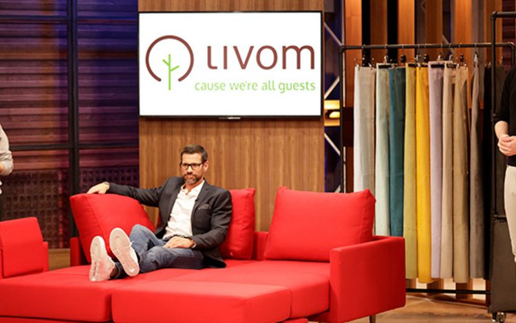 Das Livom-Gründerpaar Tamara Haag & Sandro Haag mit Investor Lukas Speiser 