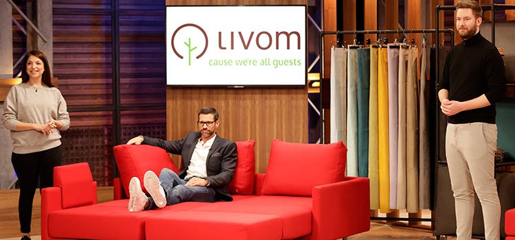Das Livom-Gründerpaar Tamara Haag & Sandro Haag mit Investor Lukas Speiser 