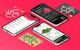 Smartphone-Ansichten und Karten der Abo-Modelle der Neo-Bank Neon
