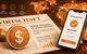 Wirtschaftszeitung mit Stablecoin-Symbol