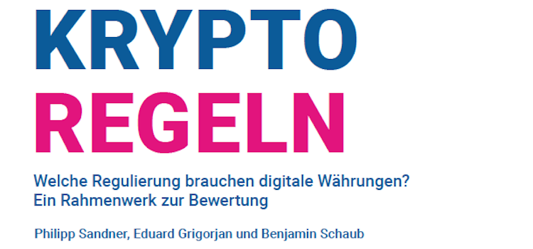 Cover des Regelwerks zur Kryptoregulierung