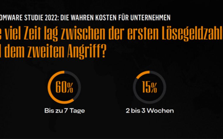 Chart mit Studienergebnissen aus einer Ramsonware-Studie