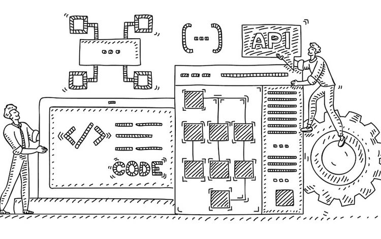 Illustration von API