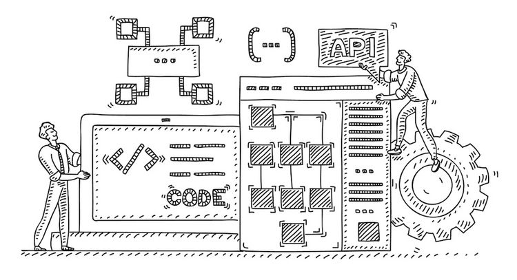 Illustration von API