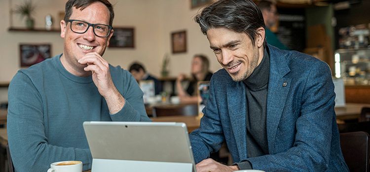 Finpension-Gründer Ivo Blättler & Beat Bühlmann