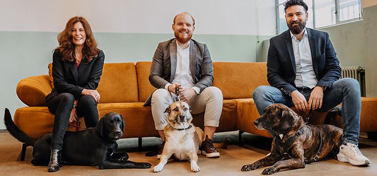 Das Gründer-Team von Clanq: Christina Hammer, Benedict von Hoffmann, Jakob Kaya