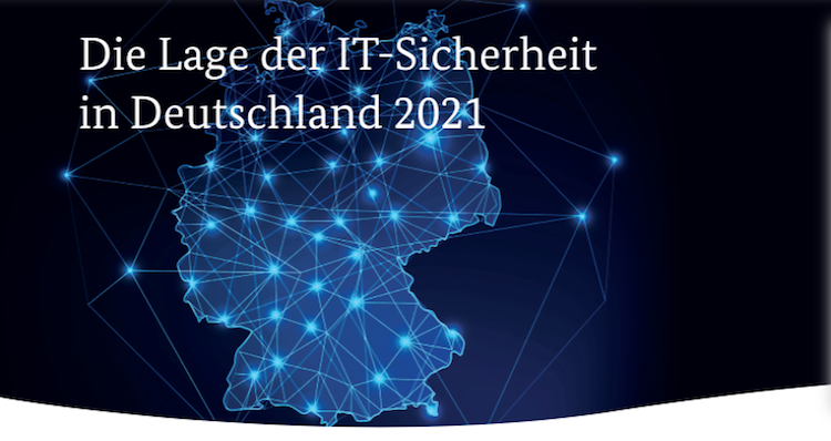 Cover des Berichts des BSI zur IT-Sicherheit 2021