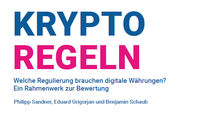 Cover des Regelwerks zur Kryptoregulierung