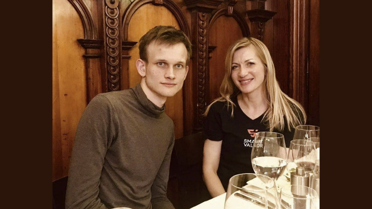 Vitalik Buterin und Olga Feldmeier 2018 in Basel
