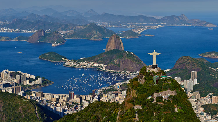 Blick auf Rio de Janeiro, Brasilien