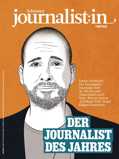 Das Cover des Magazins Schweizer Journalist:in