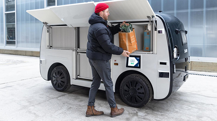 Das selbstfahrende Auto im Lieferdienst der Migros