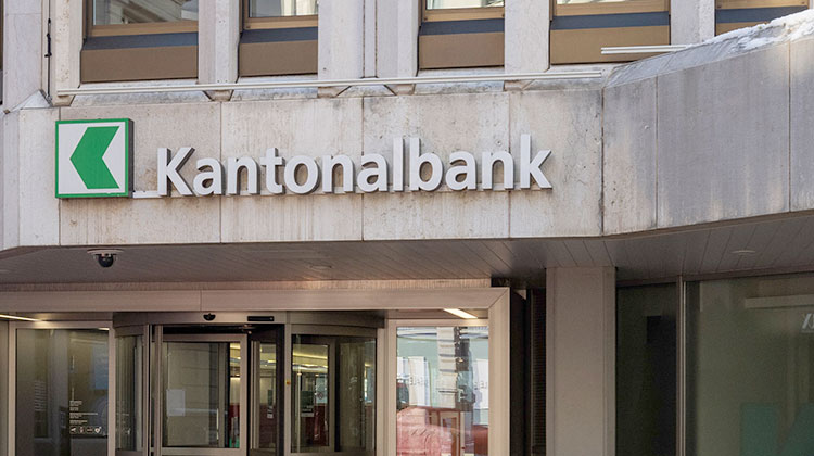 Der Hauptsitz der St. Galler Kantonalbank in St. Gallen